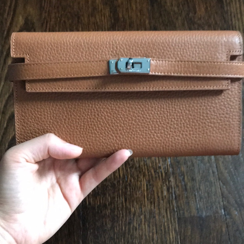 Brown wallet new 8 inches